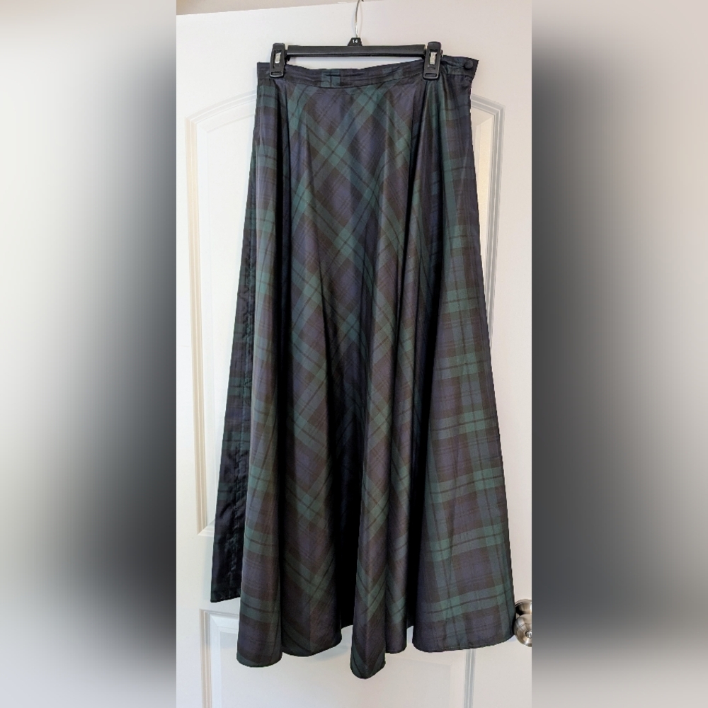 Plaid A-Line Skirt